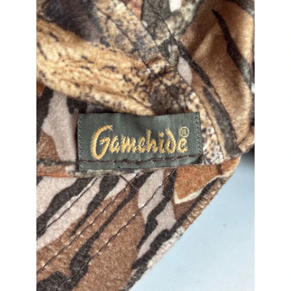 Gamehide Mens Camo Hunting Hat Insulated Fleece Lined Ear Flaps XL CW6 Real Tree